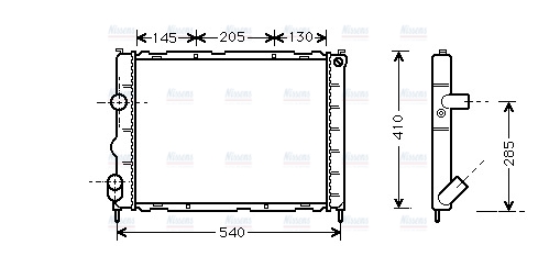 AVA Coolant Radiator RTA2267
