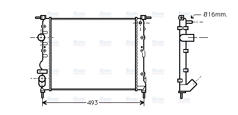 AVA Coolant Radiator RTA2271