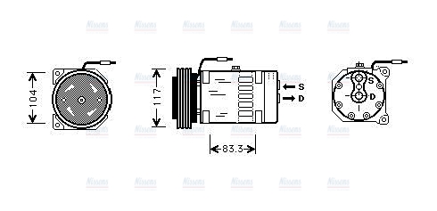 AVA Aircon Compressor RTAK403