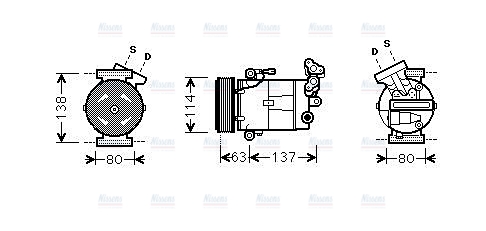 AVA Aircon Compressor RTAK437