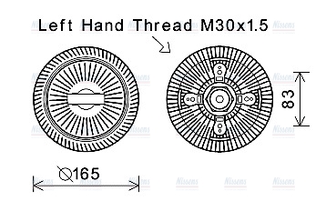AVA Cooling Fan Clutch RTC612