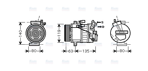 AVA Aircon Compressor RTK392