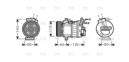 AVA Aircon Compressor RTK486