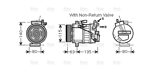AVA Aircon Compressor RTK487