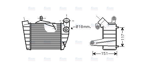AVA Charge Air Intercooler SA4019
