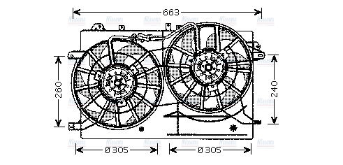 AVA Radiator Fan SB7503