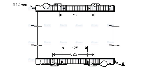 AVA Coolant Radiator SC2020N