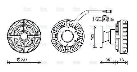 AVA Fan clutch SCC043