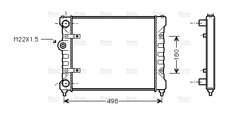 AVA Coolant Radiator ST2022