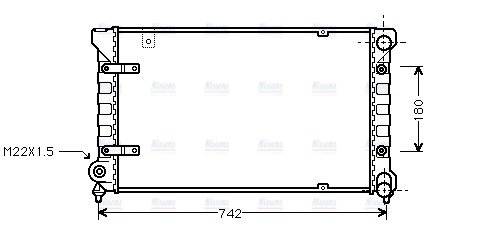 AVA Coolant Radiator STA2019