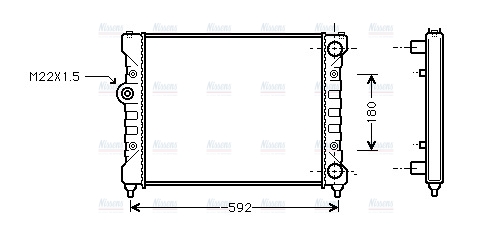 AVA Coolant Radiator STA2024
