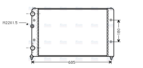 AVA Coolant Radiator STA2031