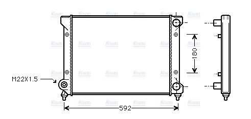 AVA Coolant Radiator STA2033