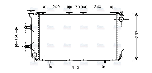 AVA Coolant Radiator SU2018