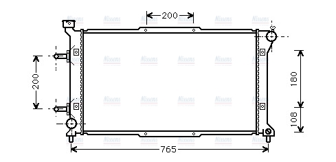 AVA Coolant Radiator SU2037