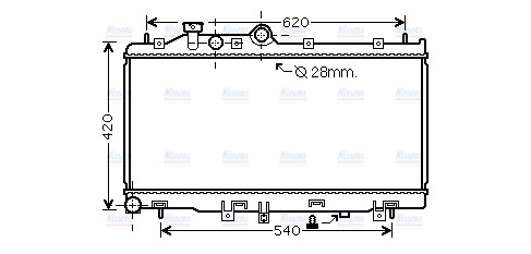 AVA Coolant Radiator SU2079