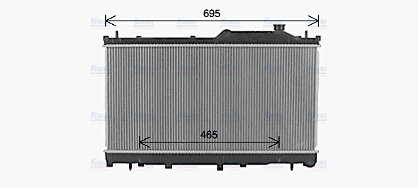 AVA Coolant Radiator SU2116
