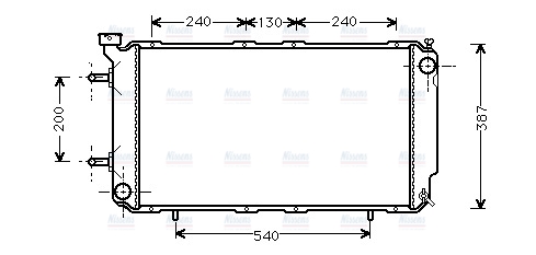 AVA Coolant Radiator SUA2035