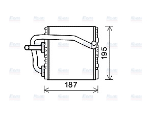 AVA Cabin Heater Core SUA6108