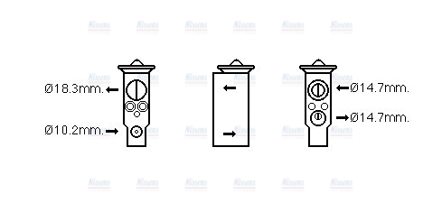 AVA Aircon Expansion valve SZ1143