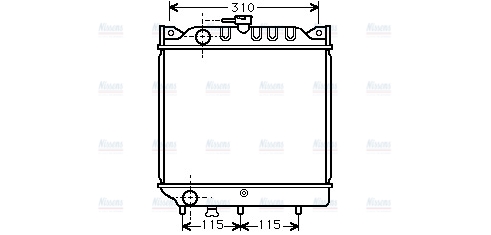 AVA Coolant Radiator SZ2006