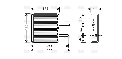 AVA Cabin Heater Core SZ6080