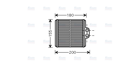 AVA Cabin Heater Core SZ6093