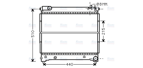 AVA Coolant Radiator SZA2074