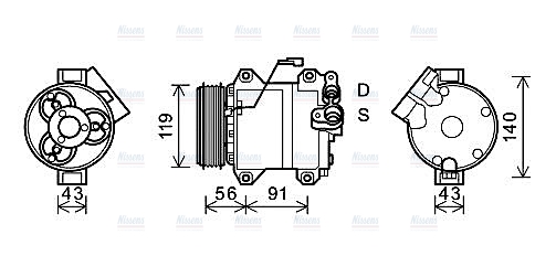 AVA Aircon Compressor SZAK121
