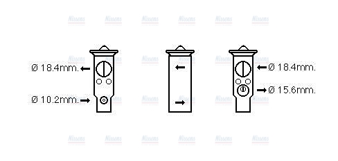AVA Aircon Expansion Valve TO1710