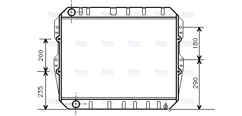 AVA Coolant Radiator TO2134