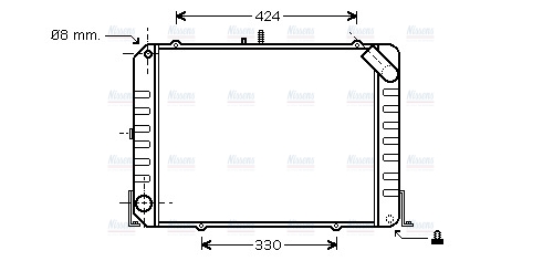 AVA Coolant Radiator TO2139