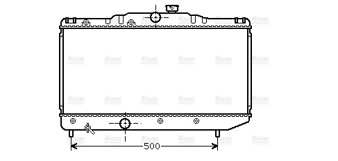 AVA Coolant Radiator TO2155