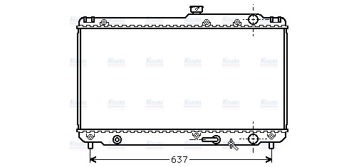 AVA Coolant Radiator TO2187