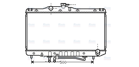 AVA Coolant Radiator TO2206