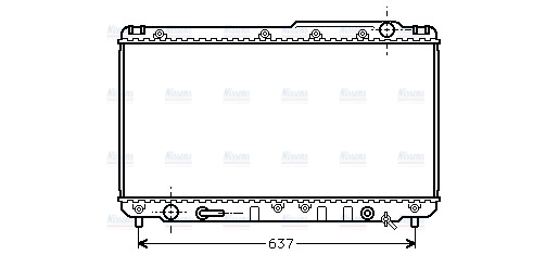 AVA Coolant Radiator TO2229