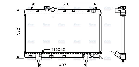 AVA Coolant Radiator TO2241