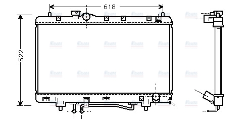 AVA Coolant Radiator TO2242
