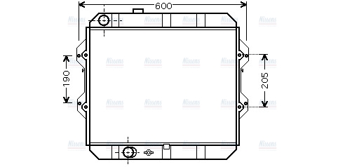 AVA Coolant Radiator TO2292