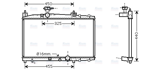AVA Coolant Radiator TO2317