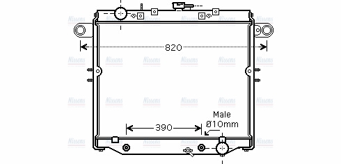 AVA Coolant Radiator TO2329