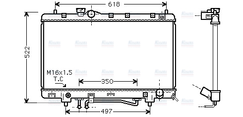 AVA Coolant Radiator TO2330