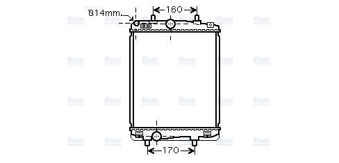 AVA Coolant Radiator TO2359