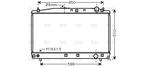 AVA Coolant Radiator TO2366