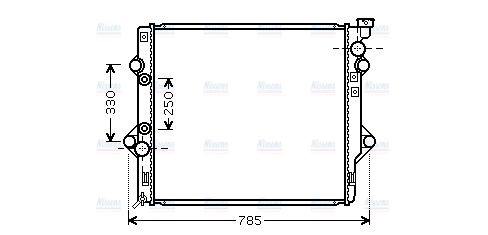 AVA Coolant Radiator TO2367