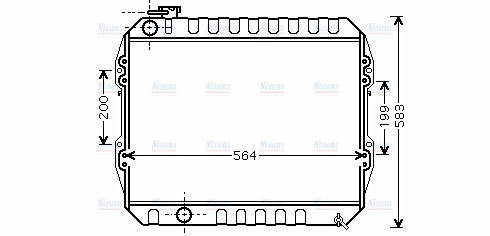 AVA Coolant Radiator TO2374