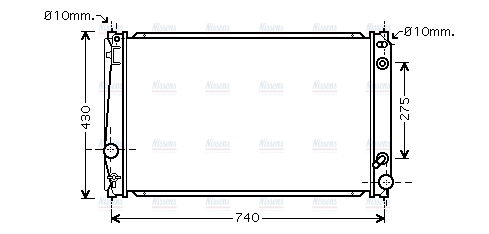 AVA Coolant Radiator TO2420