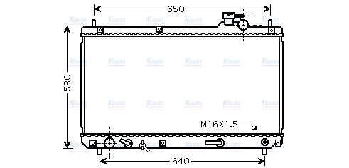 AVA Coolant Radiator TO2457