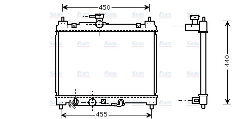 AVA Coolant Radiator TO2459