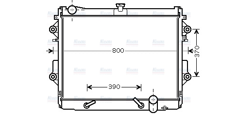 AVA Coolant Radiator TO2491